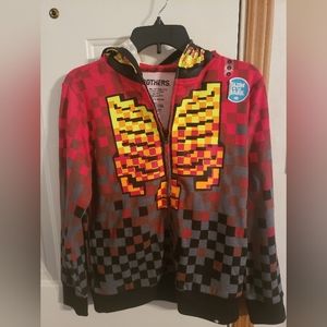 NWT Brothers Boys Zip Hoodie (Glow in the dark)